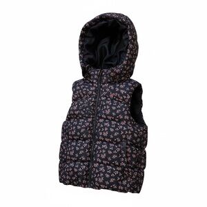 H&M Floral Kids Vest - Black and Pink